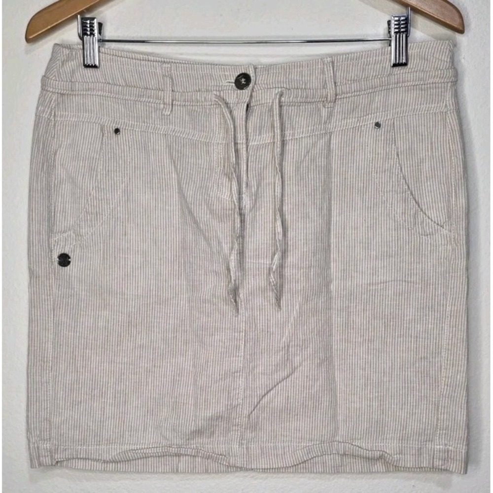 Dalia Cargo Lightweight Tan Woman 6 Beach Linen Blend Boho Casual Pockets Summer